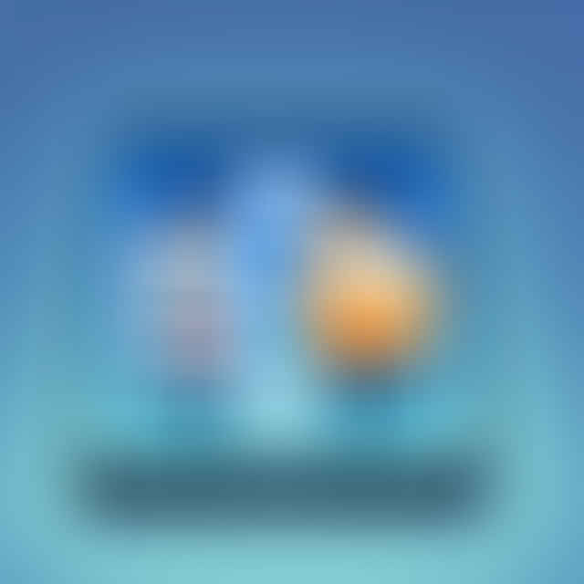 Two app icons merging to form a new folder on an iPad