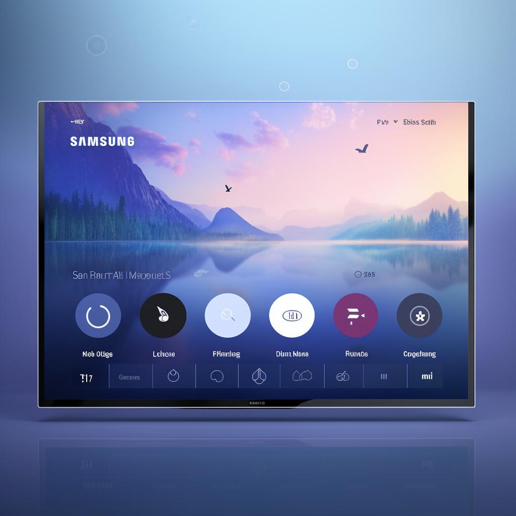 Samsung Smart TV picture and sound settings menu