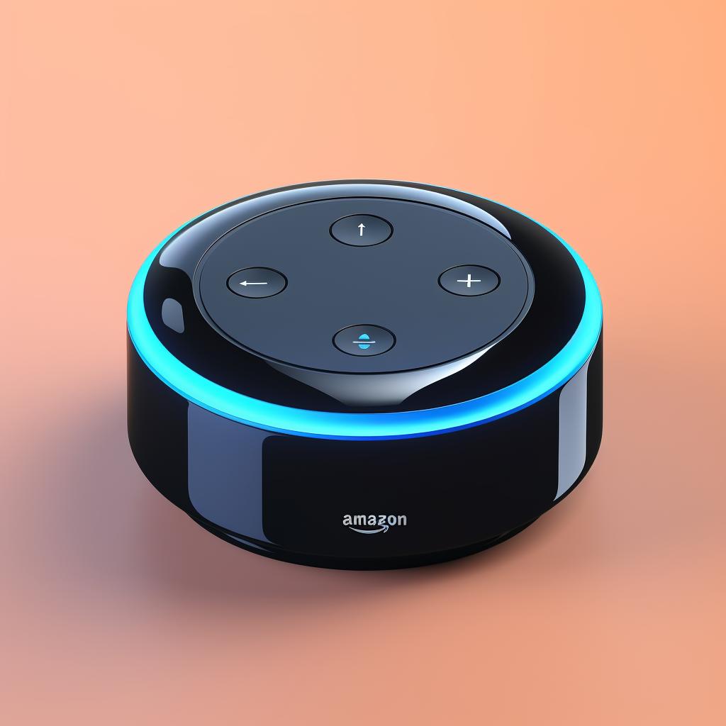 An Echo Dot with the reset button highlighted
