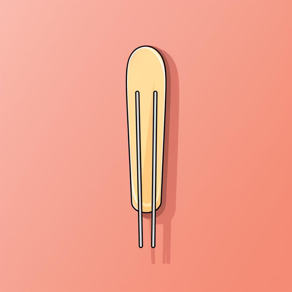 Unfolded paperclip and toothpick