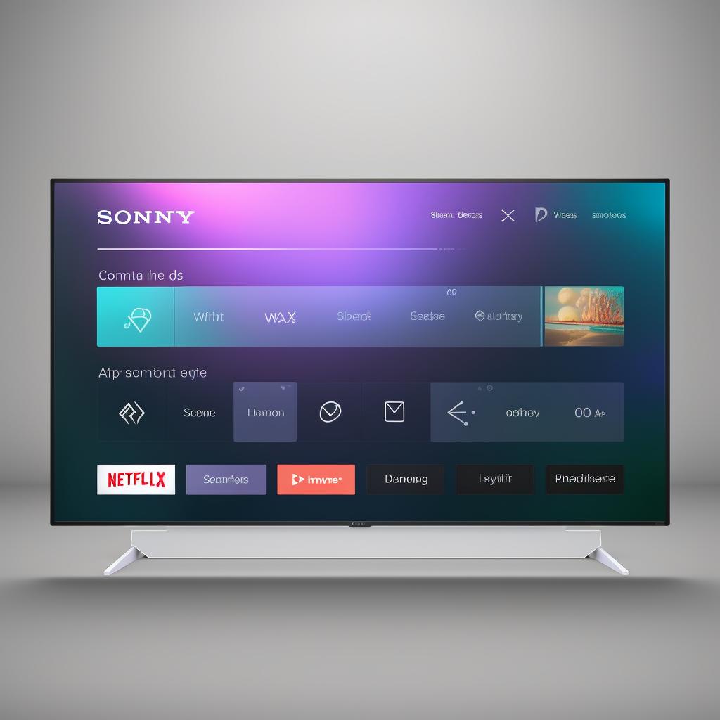 Sony Bravia TV screen showing the 'Settings' menu